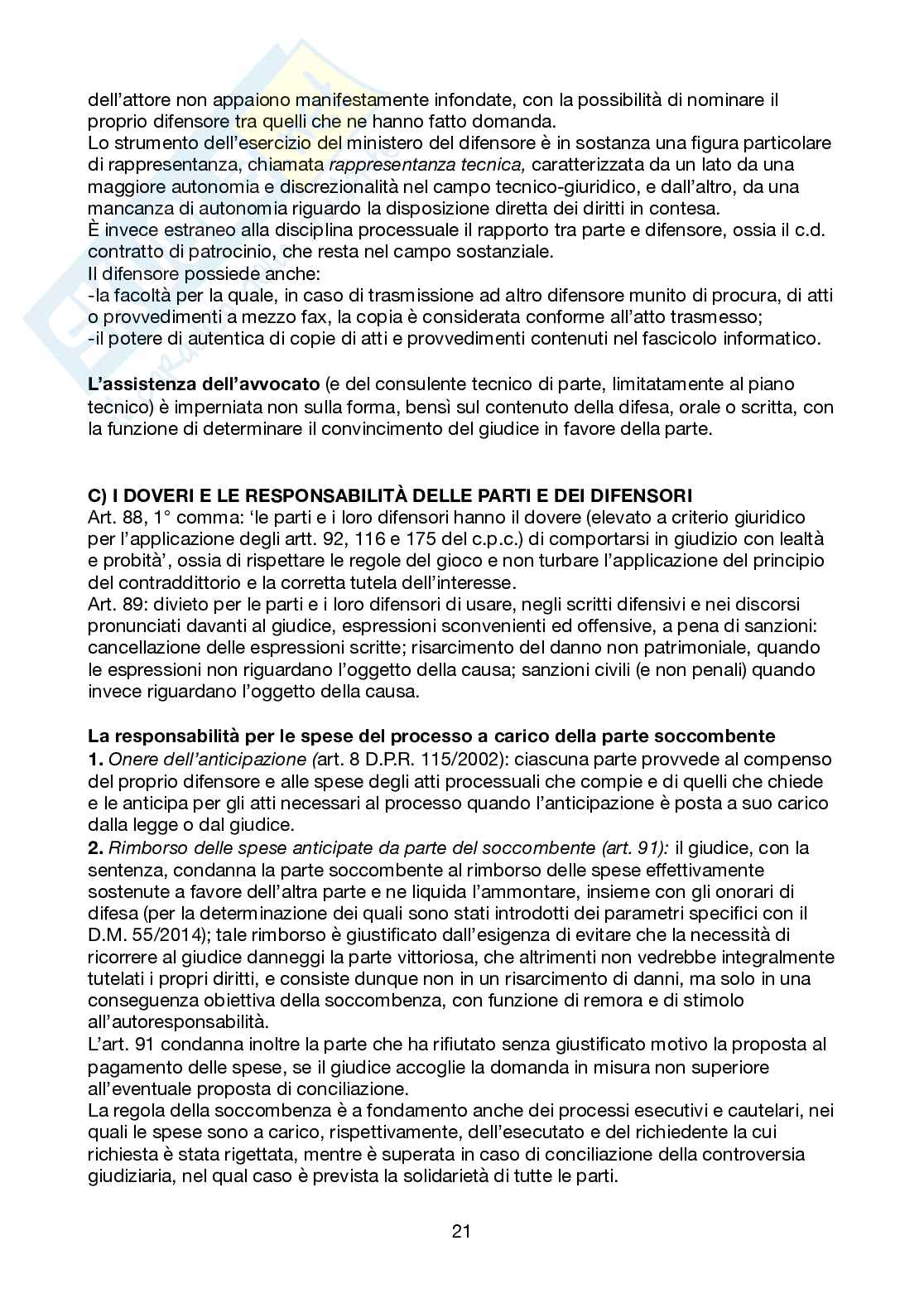 Riassunto esame Diritto processuale civile, Prof. Vincre Simonetta Maria Pia, libro consigliato Corso di diritto processuale civile , Mandrioli, Carratta Pag. 21