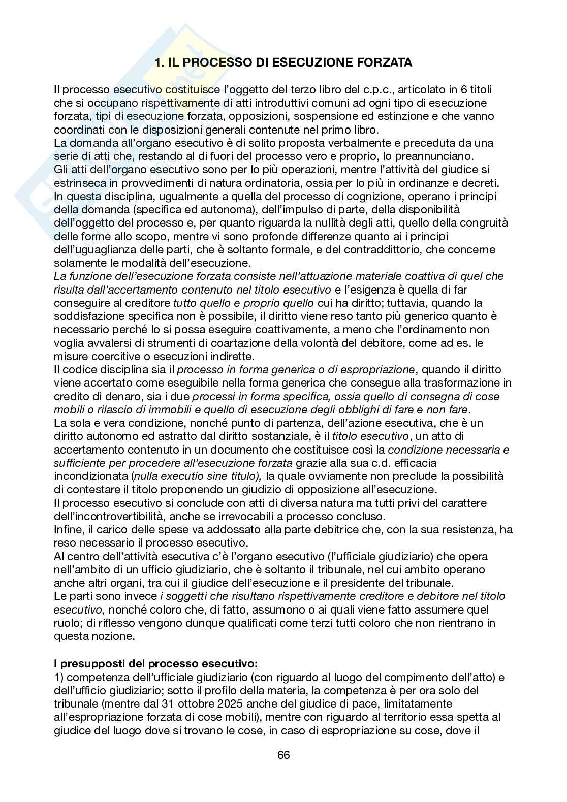 Riassunto esame Diritto processuale civile, Prof. Vincre Simonetta Maria Pia, libro consigliato Corso di diritto processuale civile , Mandrioli, Carratta Pag. 66