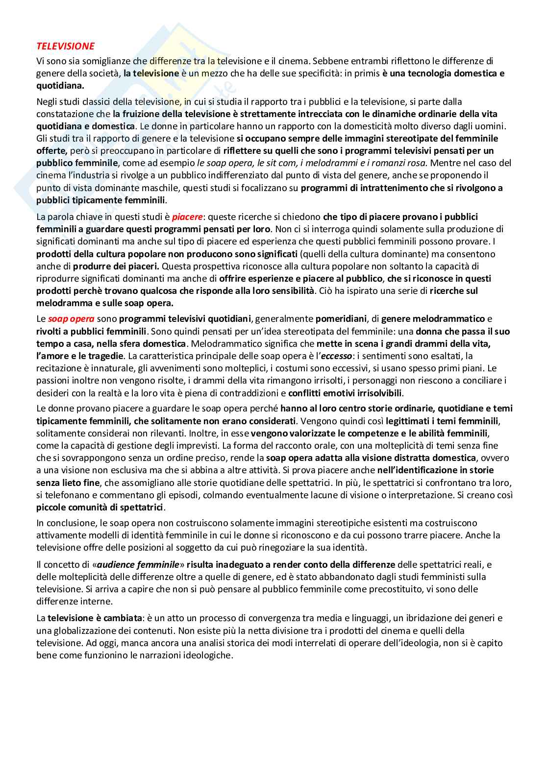 Studi culturali - appunti lezioni Pag. 36