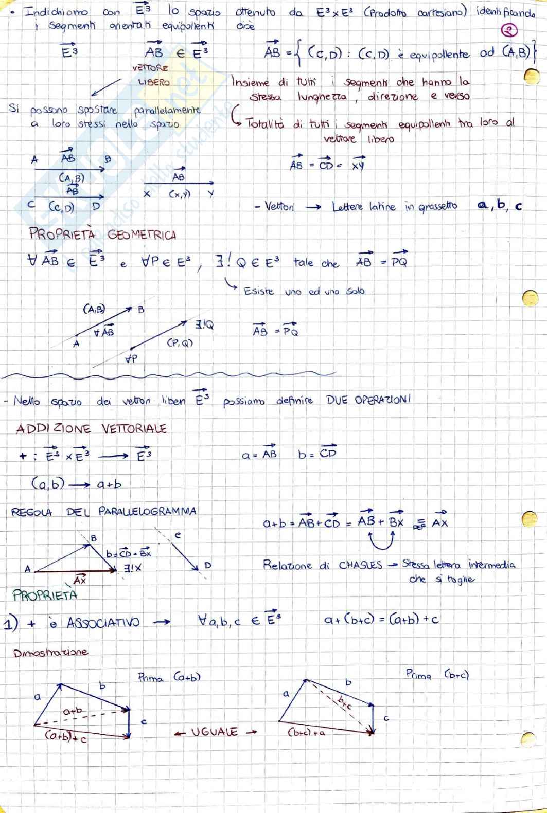 Appunti Geometria e algebra lineare Pag. 2