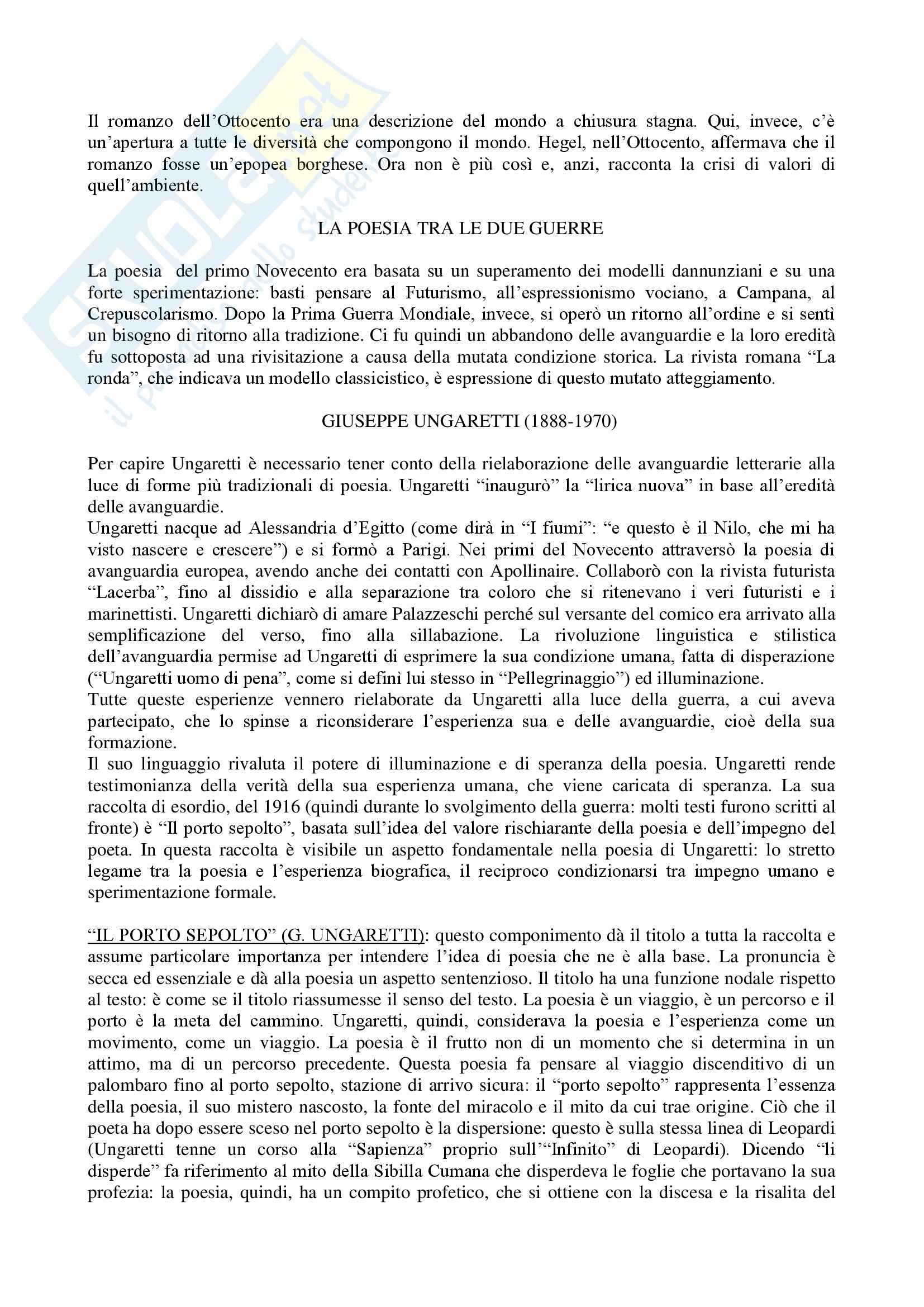 Letteratura italiana - Appunti Pag. 51