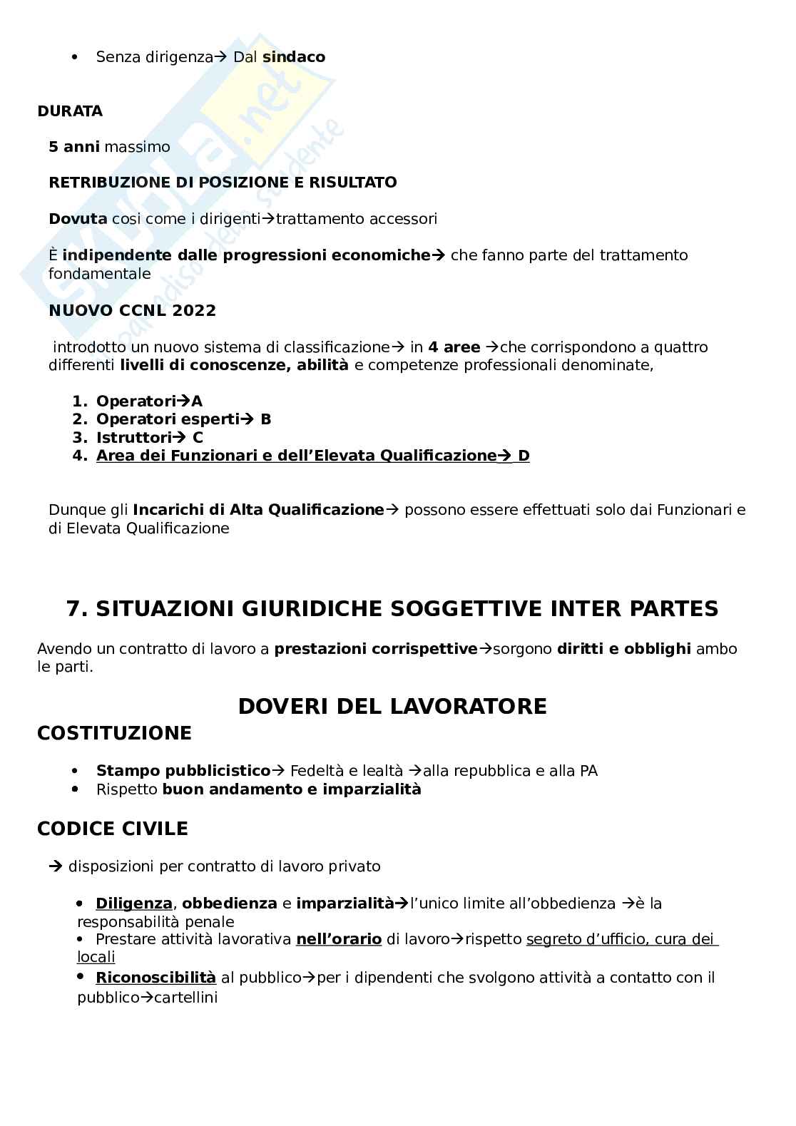 Diritto del pubblico impiego PA - Ideale per istruttori e funzionari categoria C e D Pag. 26