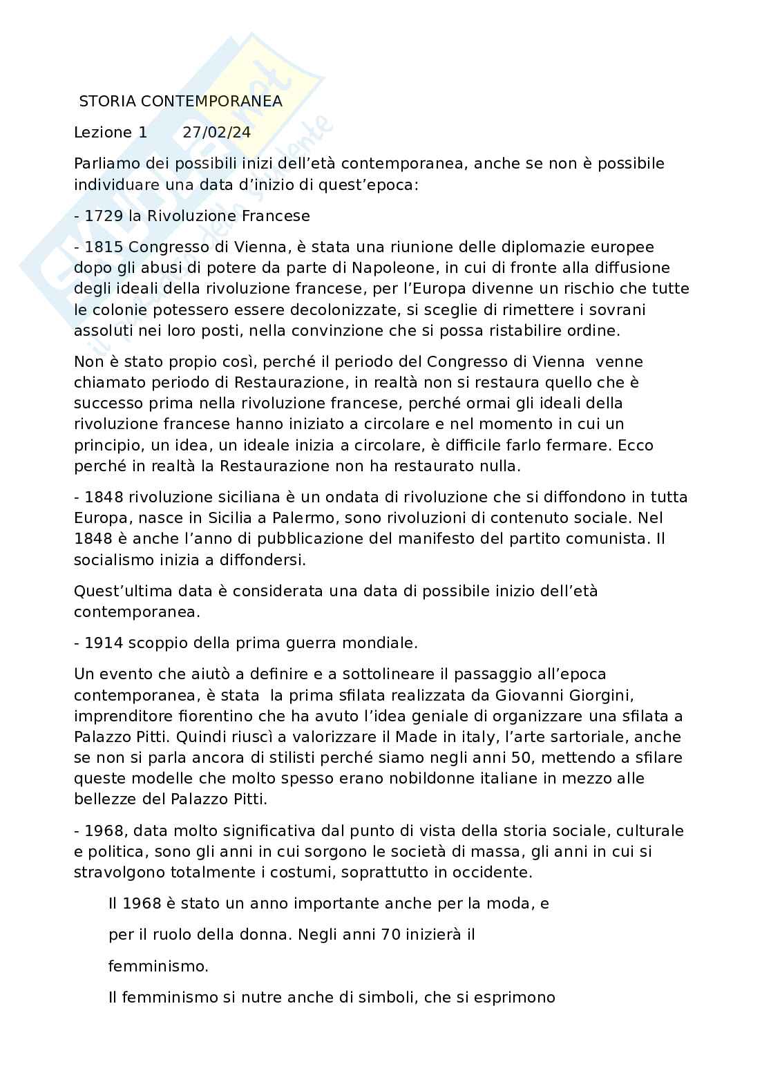 Appunti Storia dell'arte contemporanea Pag. 1