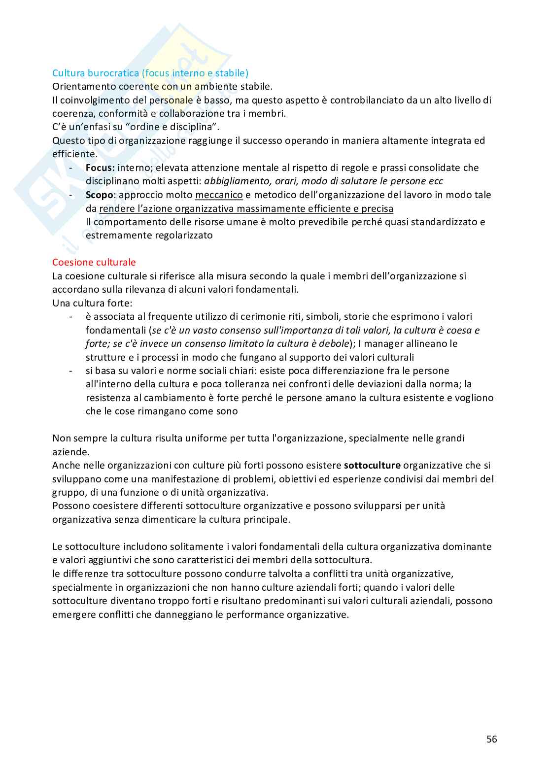Organizzazione d'impresa Pag. 56