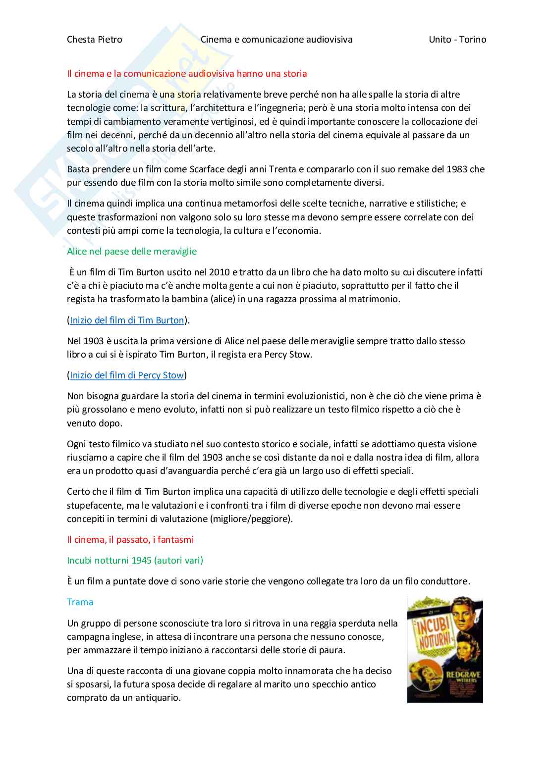 Cinema e strategie comunicative Pag. 6