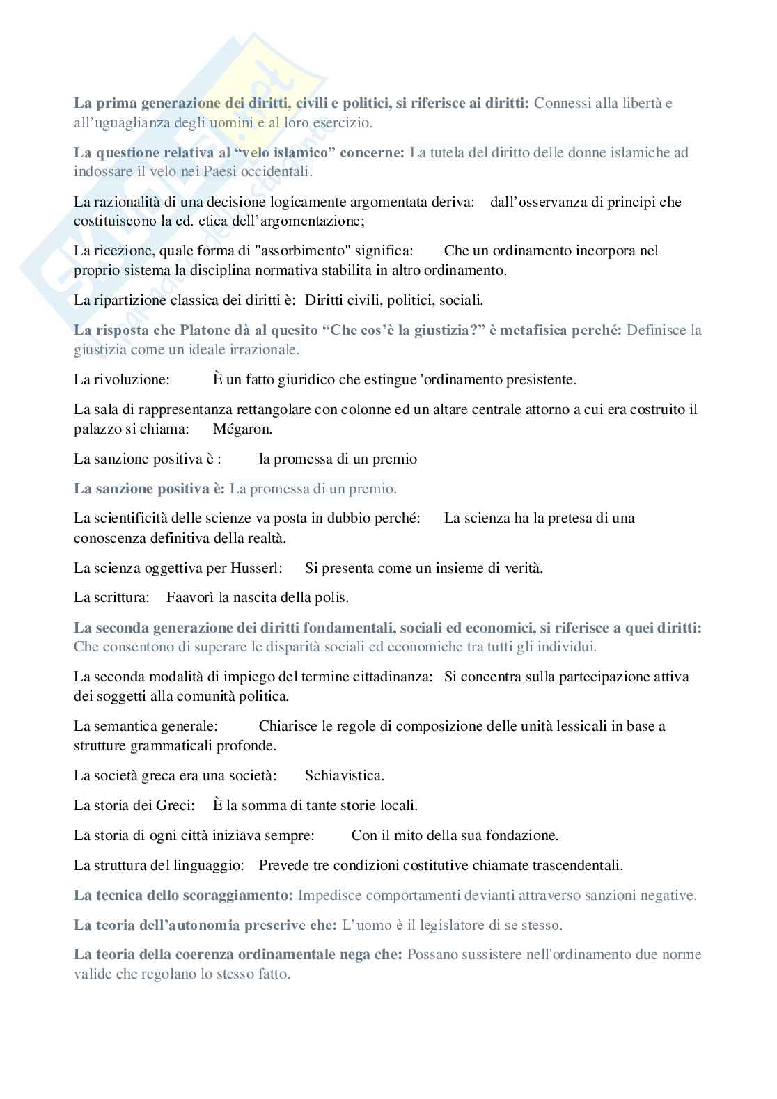 Paniere nuovo (2026) di Filosofia del diritto  Pag. 36