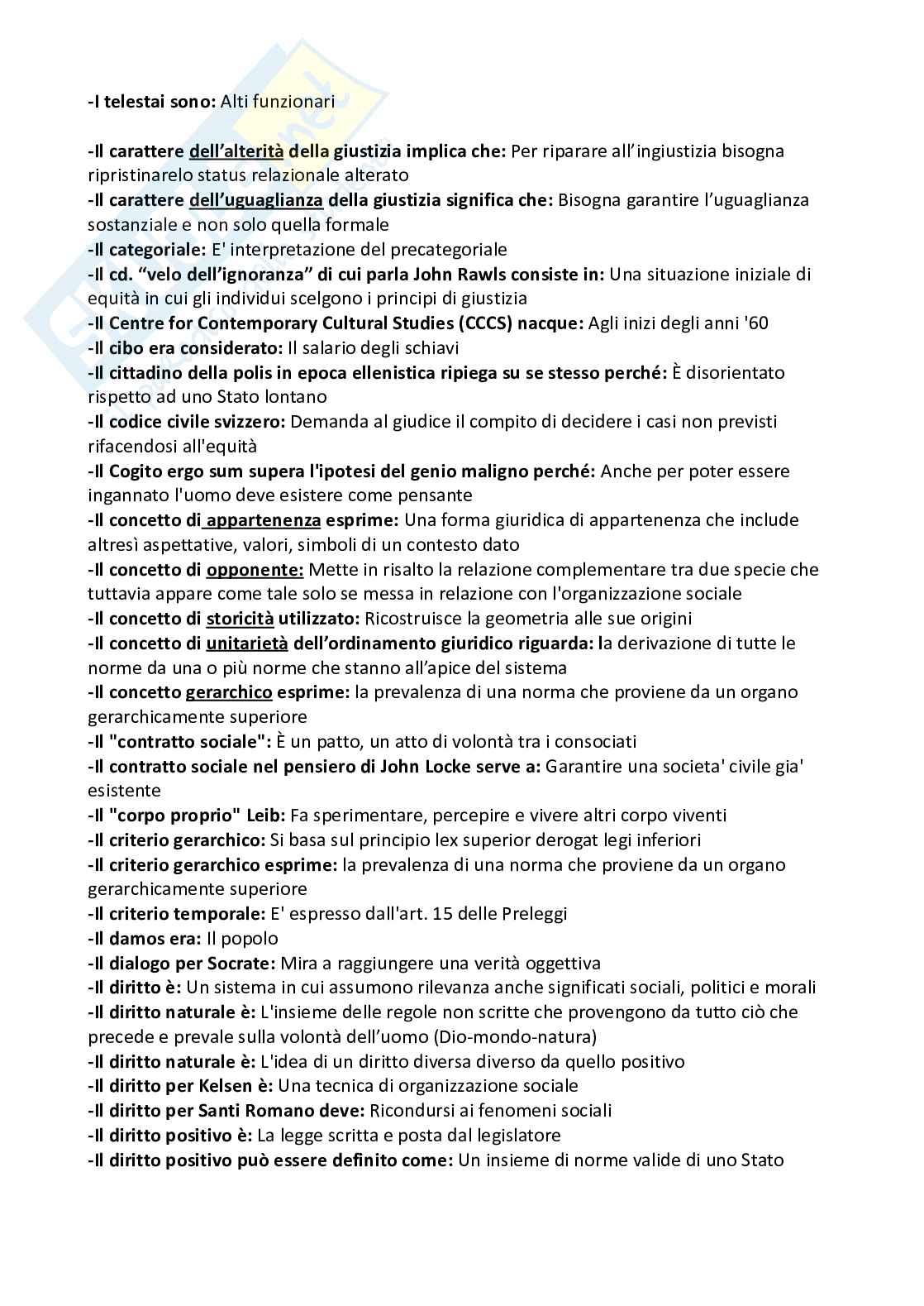 Paniere nuovo (2026) di Filosofia del diritto  Pag. 6