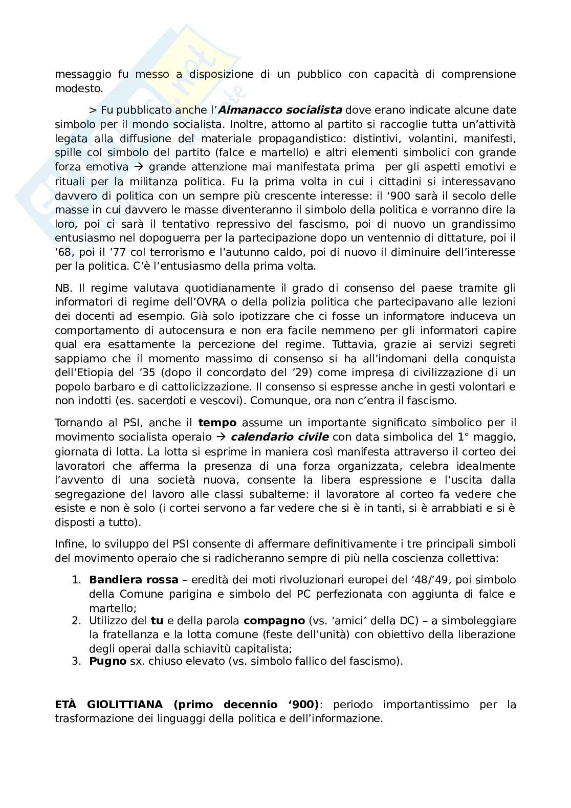 Storia del giornalismo e della comunicazione politica Pag. 11