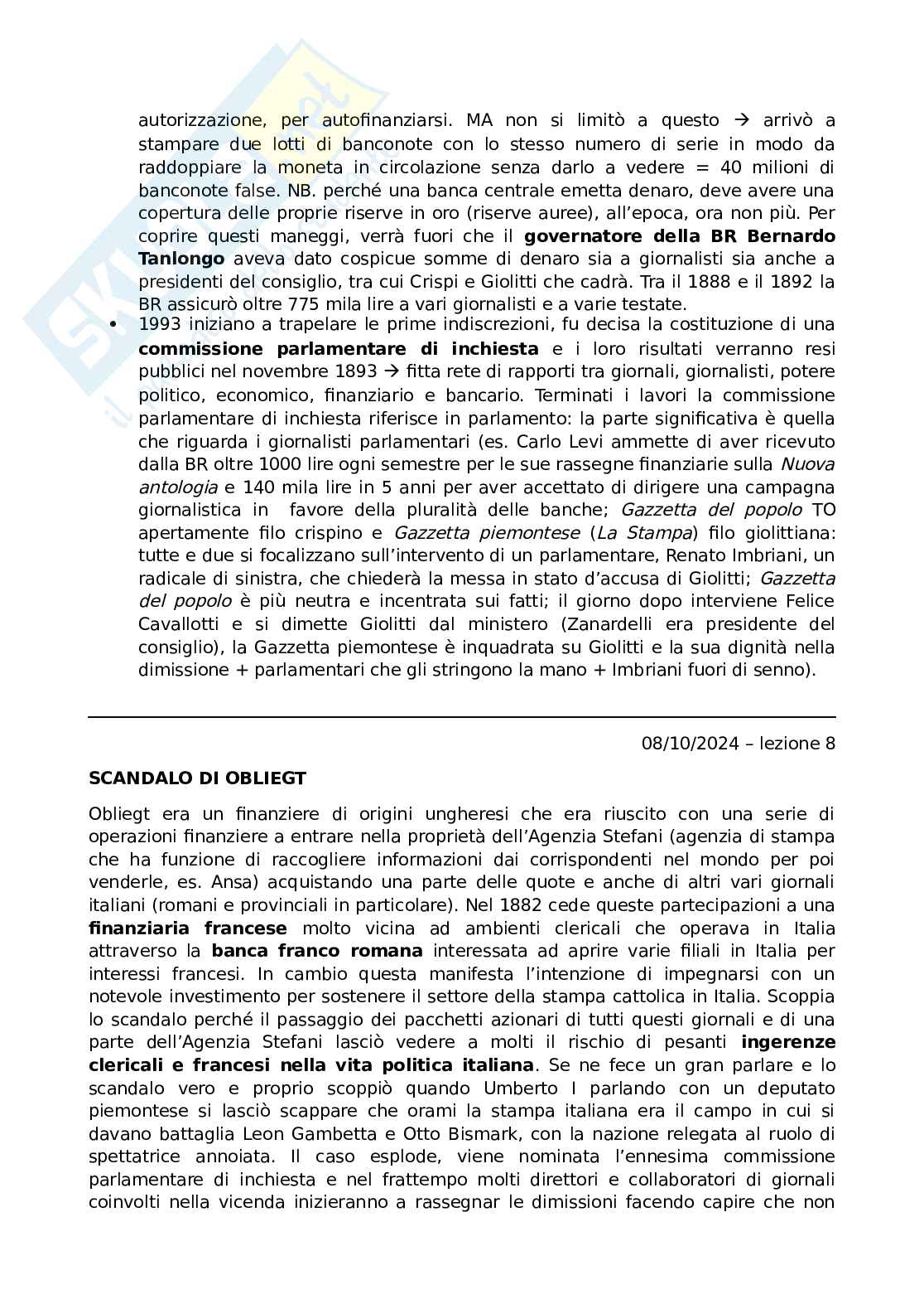 Storia del giornalismo e della comunicazione politica Pag. 26
