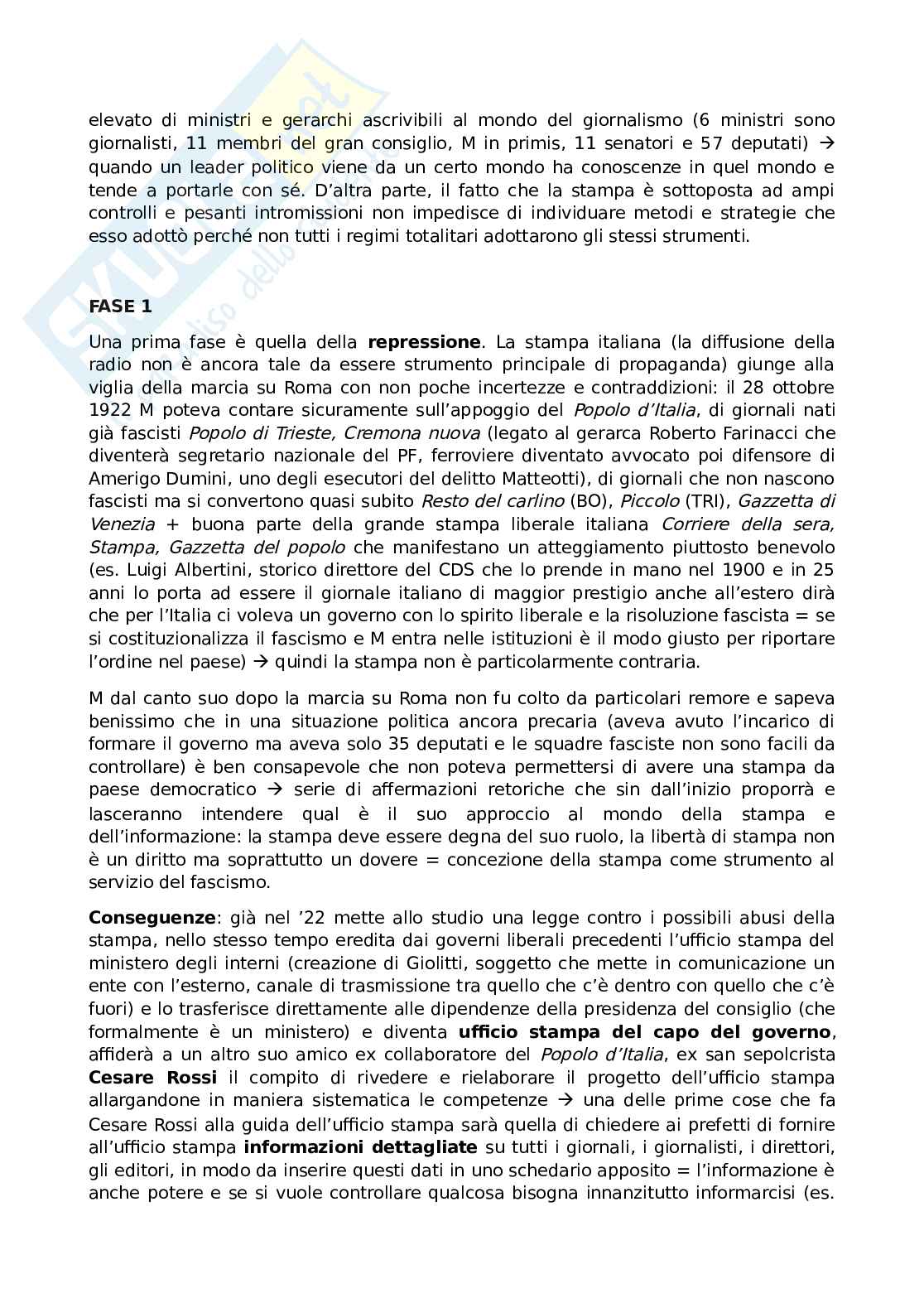 Storia del giornalismo e della comunicazione politica Pag. 41