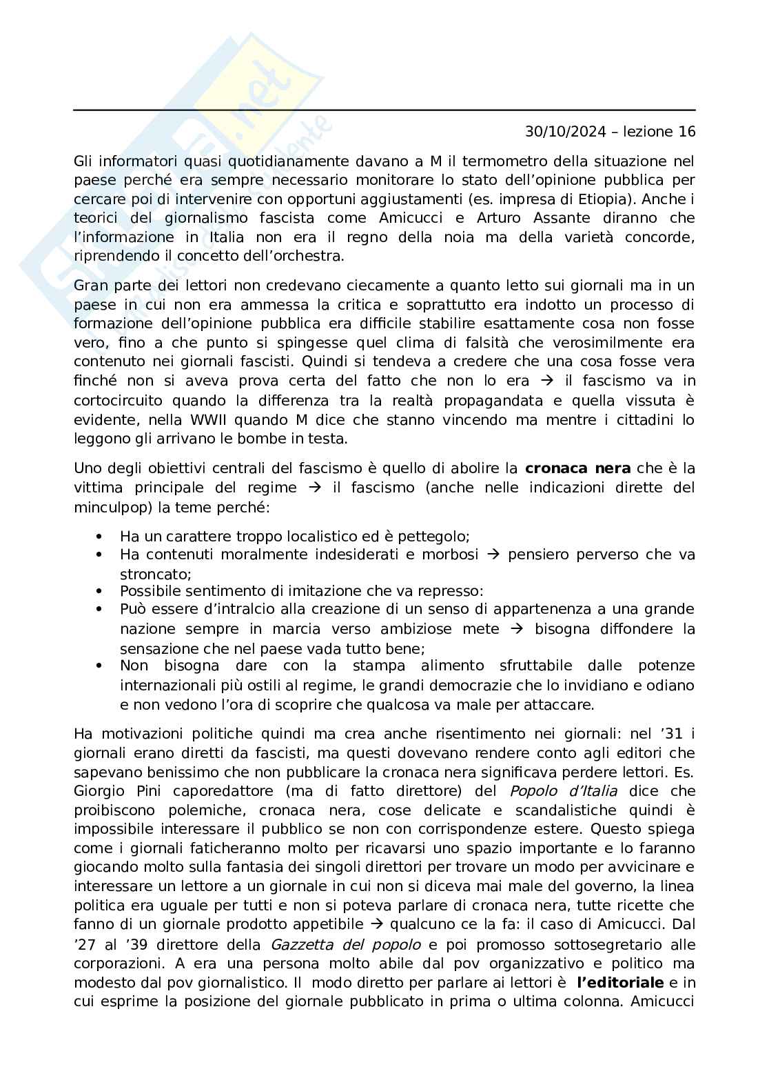 Storia del giornalismo e della comunicazione politica Pag. 56