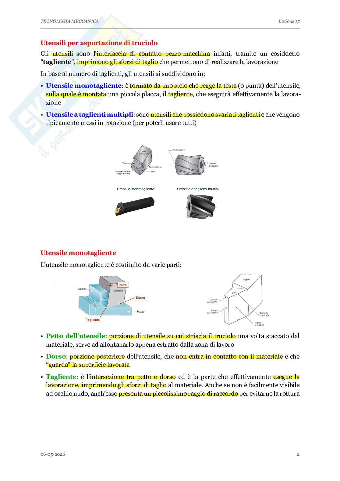Appunti completi lezioni di Tecnologia meccanica - Parte 2 Pag. 11