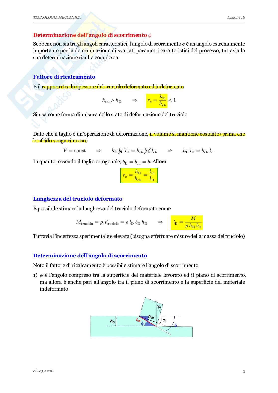 Appunti completi lezioni di Tecnologia meccanica - Parte 2 Pag. 16
