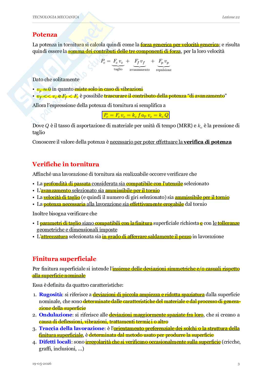 Appunti completi lezioni di Tecnologia meccanica - Parte 2 Pag. 41