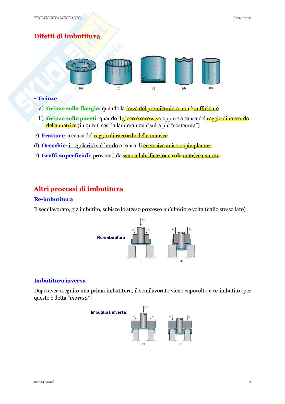 Appunti completi lezioni di Tecnologia meccanica - Parte 2 Pag. 6
