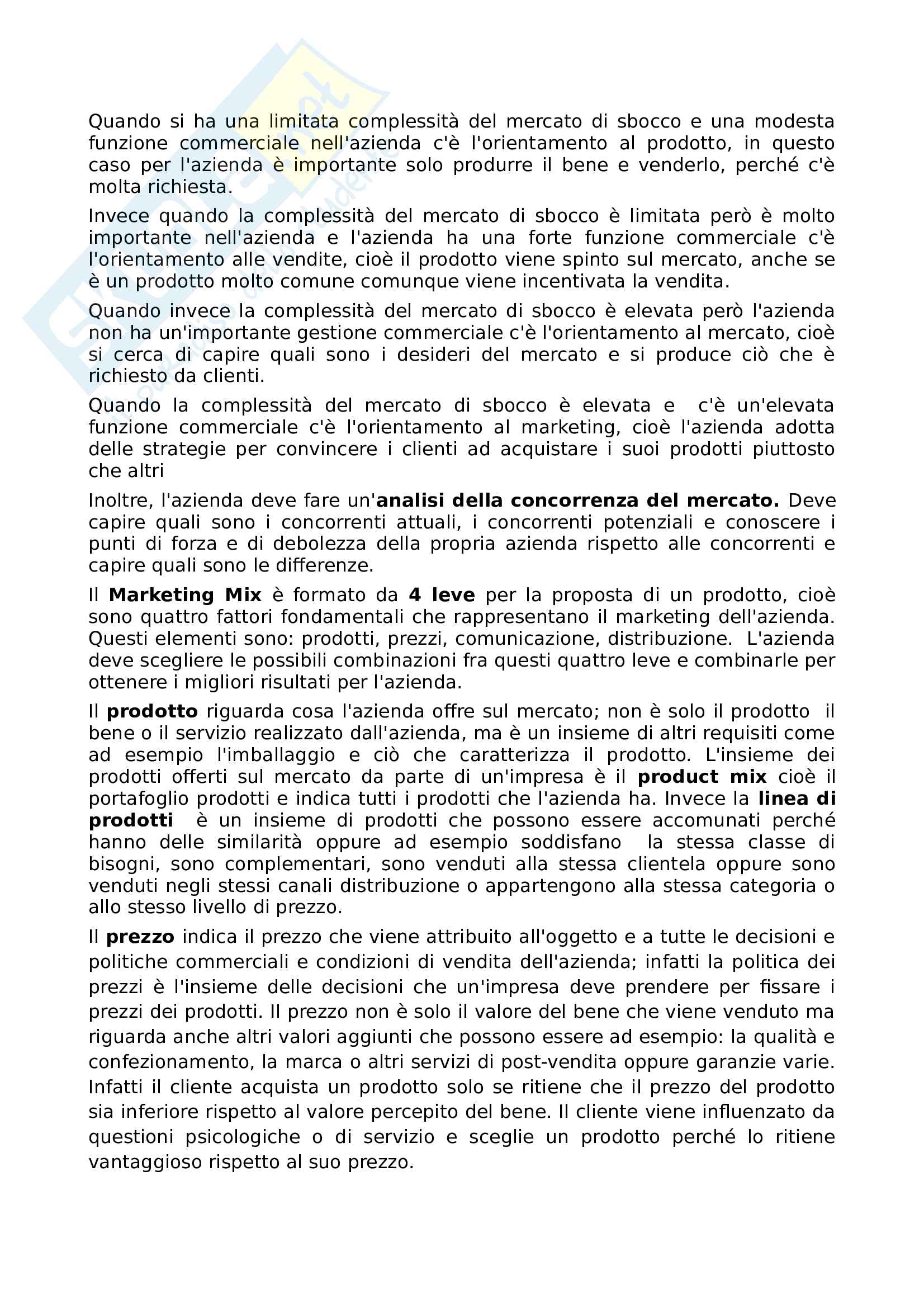 Appunti riassunto esame di economia aziendale prof. Marco Giuliani Pag. 16