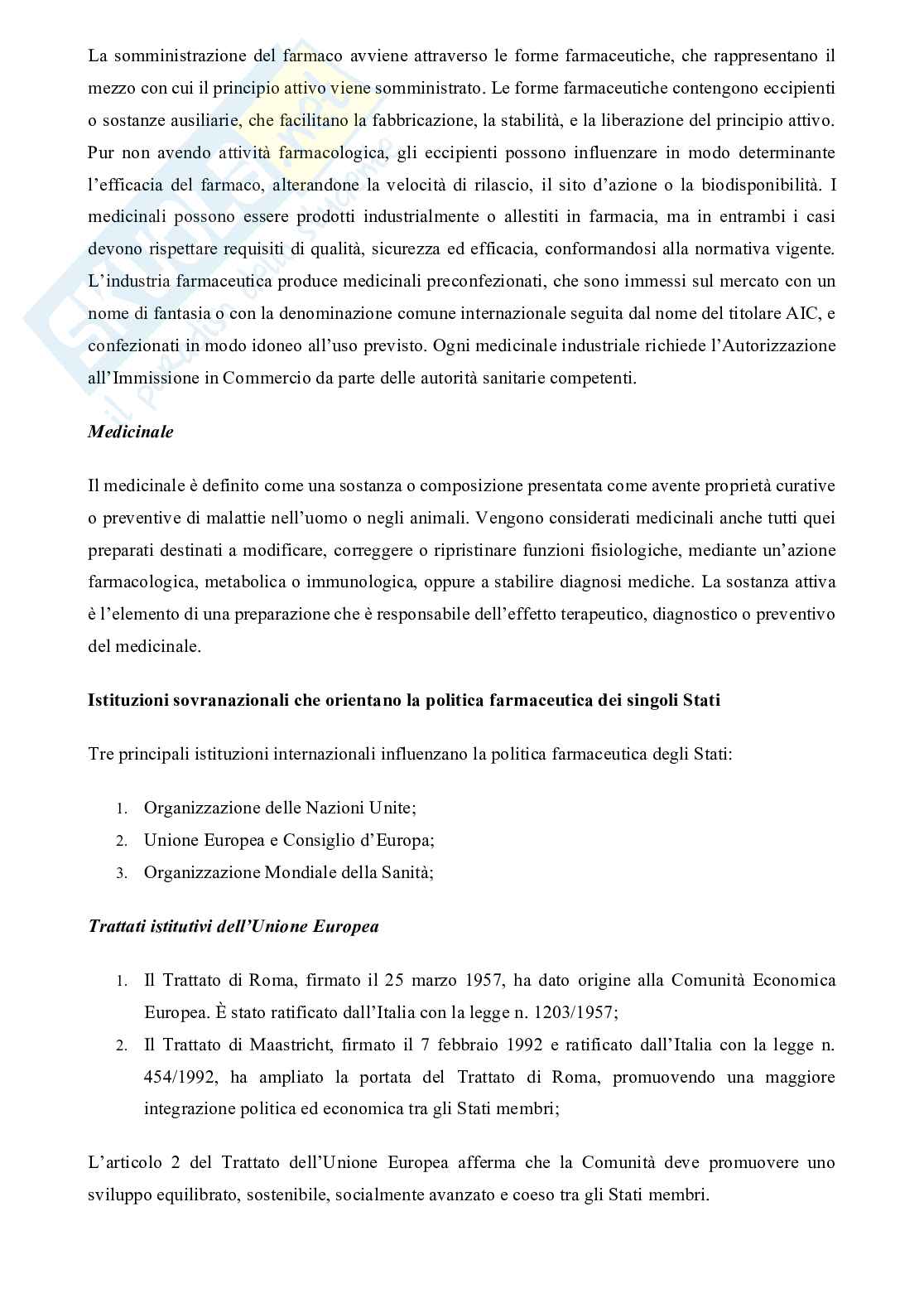 Normativa dei medicinali e farmacoeconomia Pag. 46