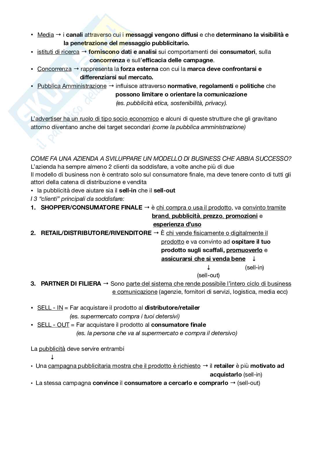 Teorie e tecniche della pubblicità Pag. 11