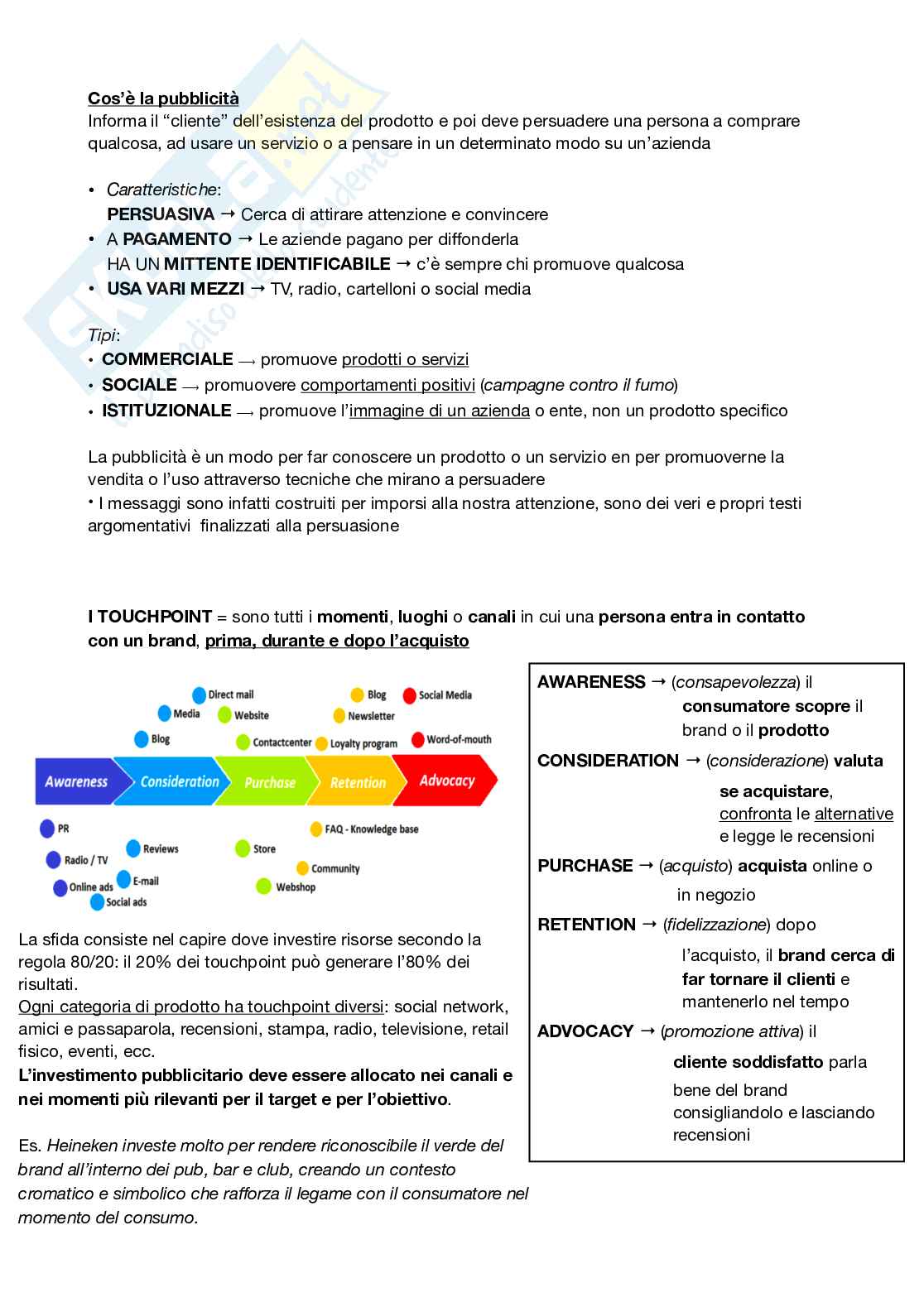 Teorie e tecniche della pubblicità Pag. 2