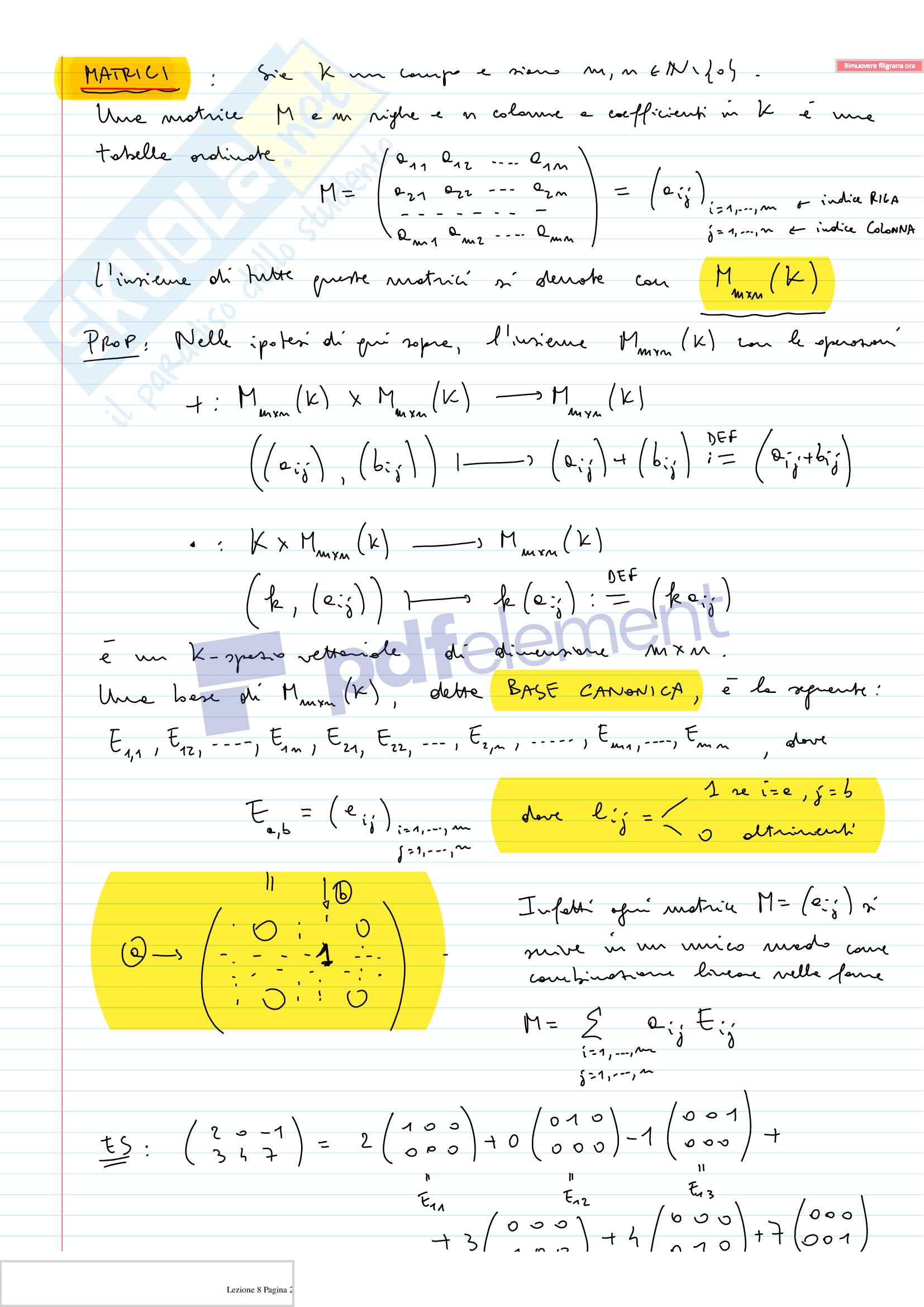 Appunti di Algebra Lineare e Geometria Pag. 36