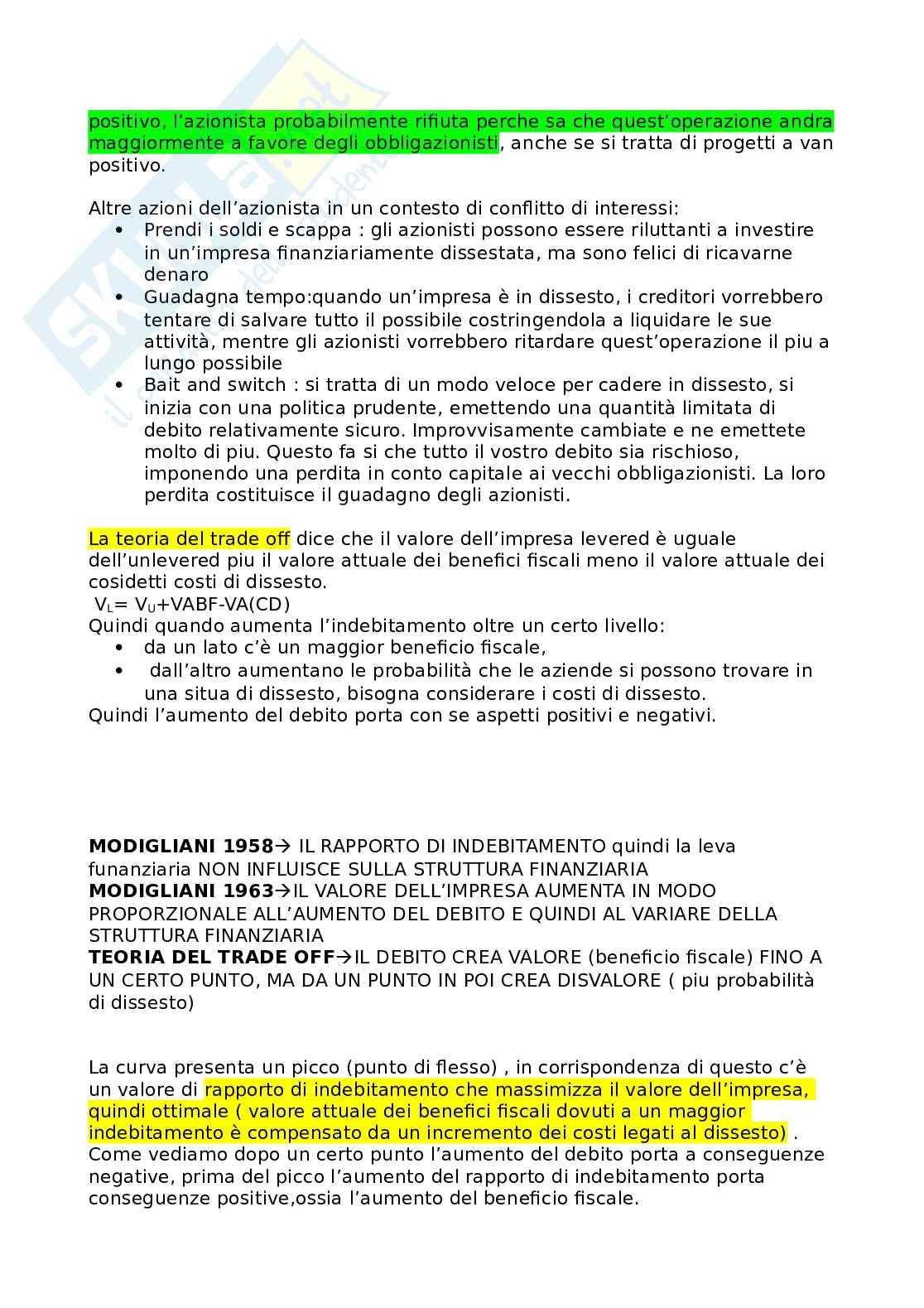Finanza aziendale Pag. 51