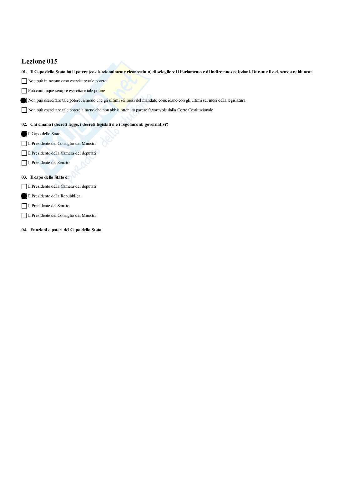 Paniere Diritto dell'informazione e della comunicazione - Risposte multiple - aggiornato (2025) Pag. 16