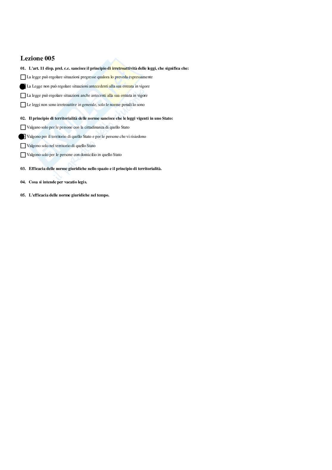 Paniere Diritto dell'informazione e della comunicazione - Risposte multiple - aggiornato (2025) Pag. 6