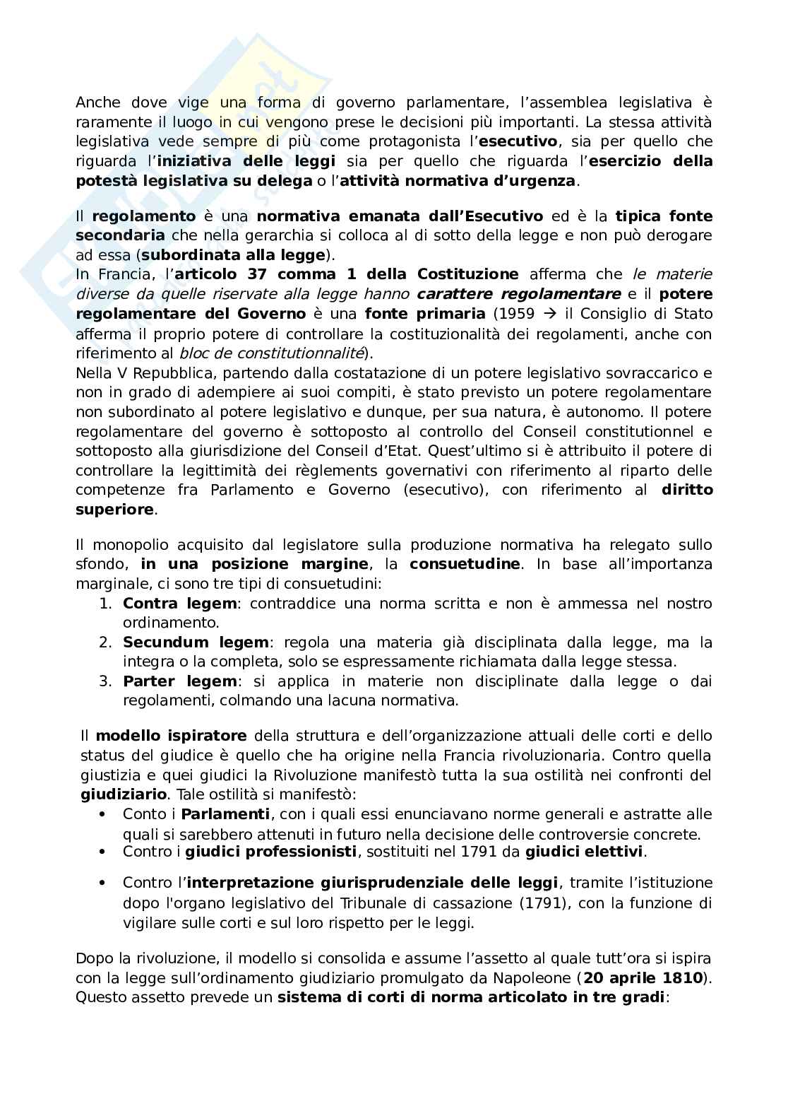 Sistemi giuridici comparati  Pag. 31