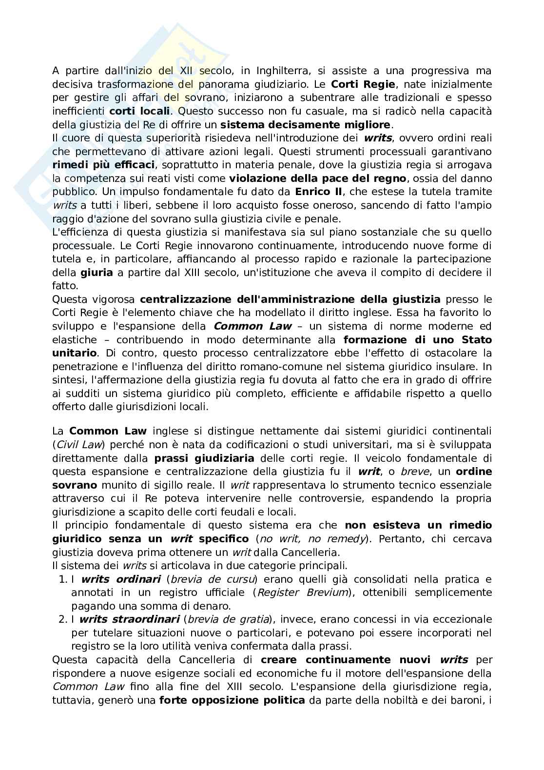 Sistemi giuridici comparati  Pag. 41