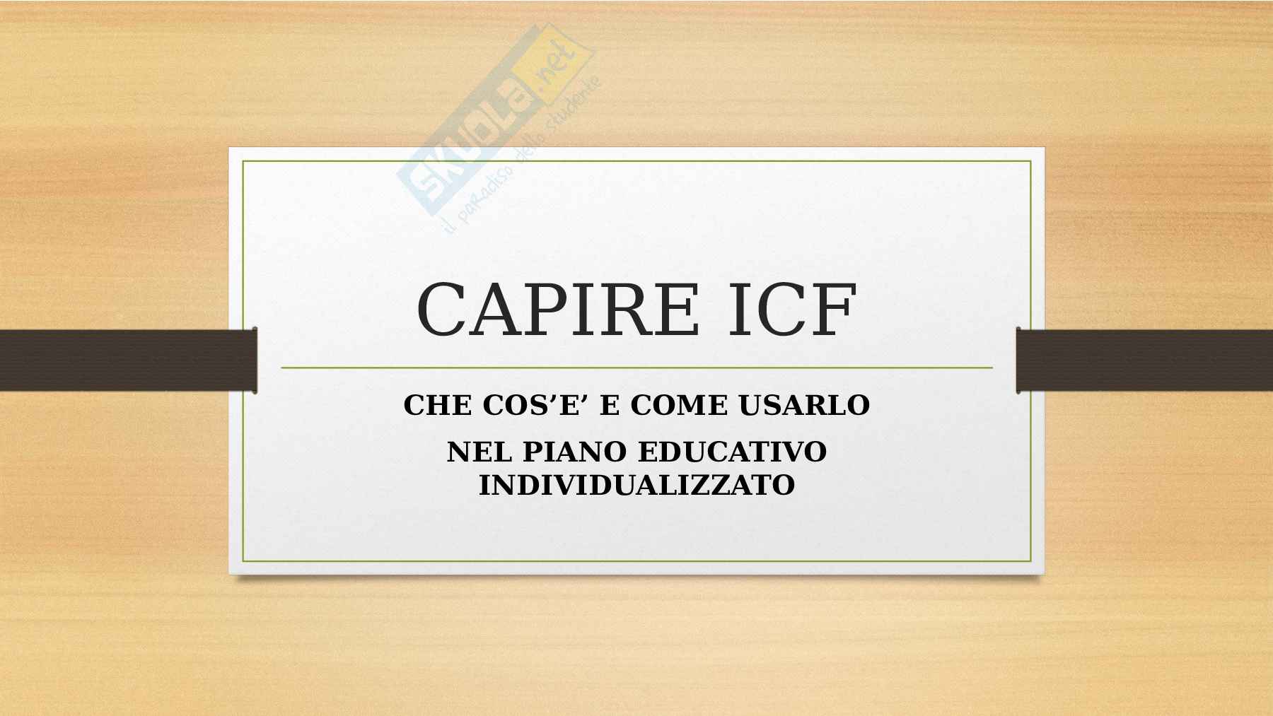 Capire ICF concorso scuola TFA sostegno concorso straordinario PNRR studenti bes Pag. 1
