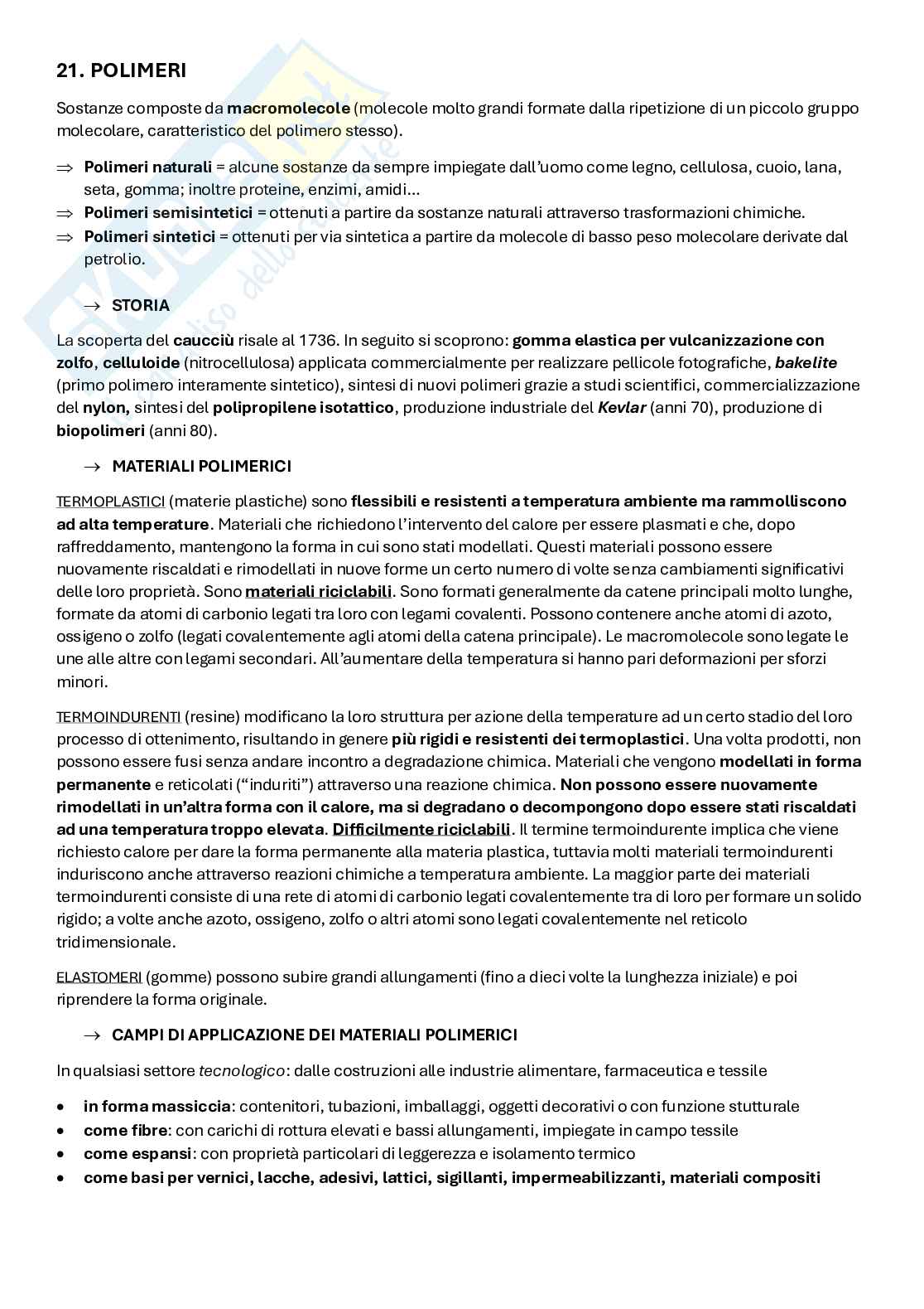 Teoria Scienza e tecnologia dei materiali Pag. 76