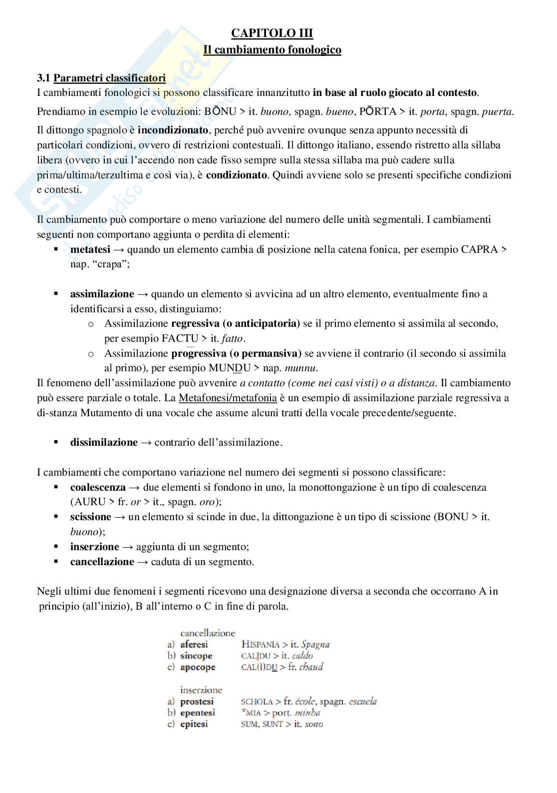 Riassunto esame Filologia Romanza, prof. Barbato, libro consigliato Le lingue romanze. Profilo storico comparativo Pag. 11