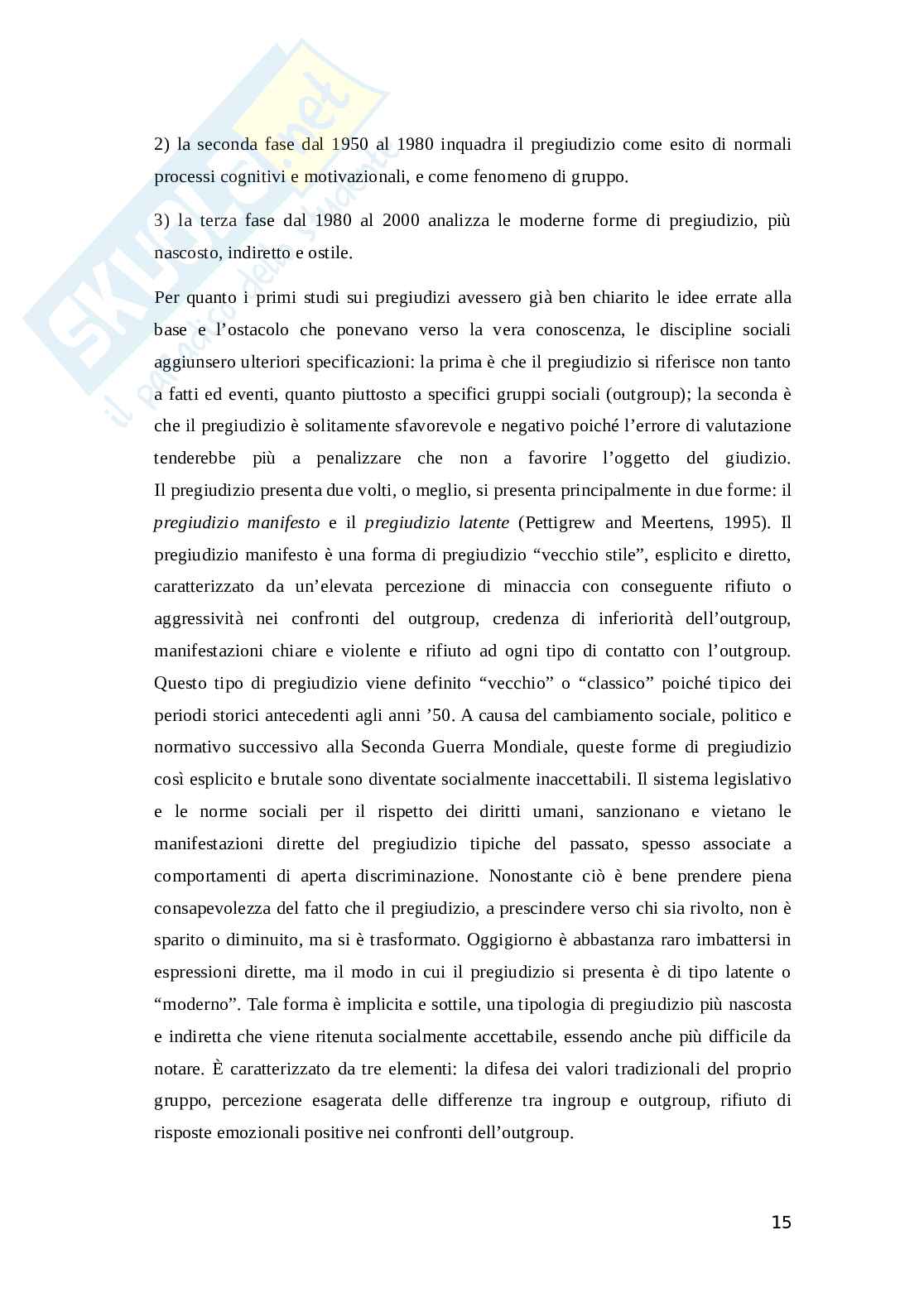 Tesi sulla stigmatizzazione verso chi soffre di un disturbo mentale Pag. 16