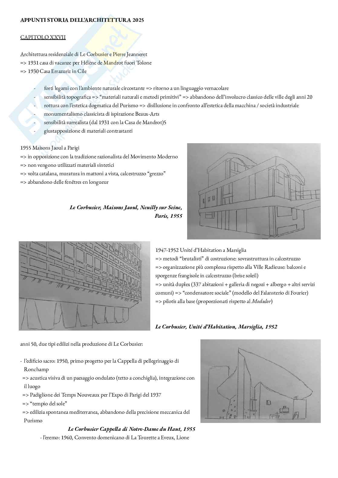 Riassunto esame Storia dell'architettura contemporanea, Prof. Comba Michela, libro consigliato Storia dell'architettura contemporanea, Frampton  Pag. 1