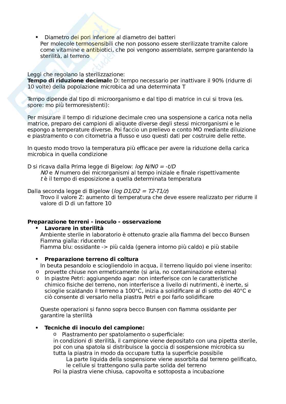 Appunti di microbiologia applicata Pag. 2