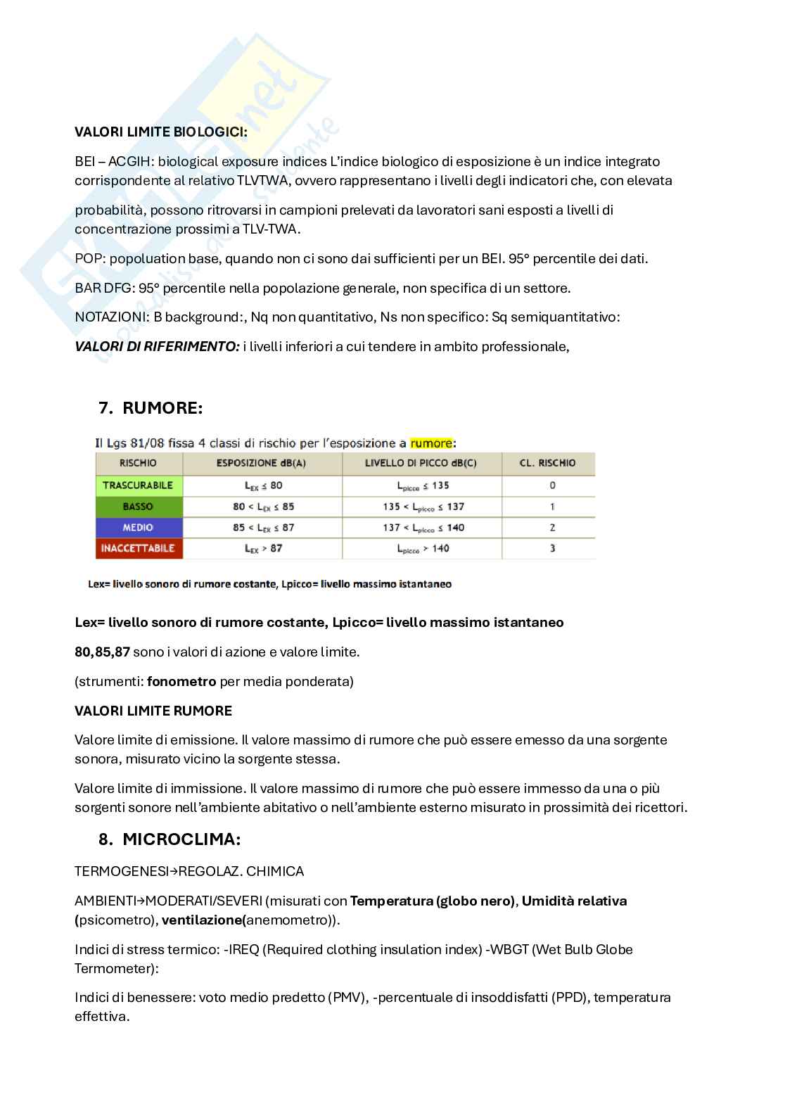 Appunti di Igiene e organizzazione del lavoro Pag. 6