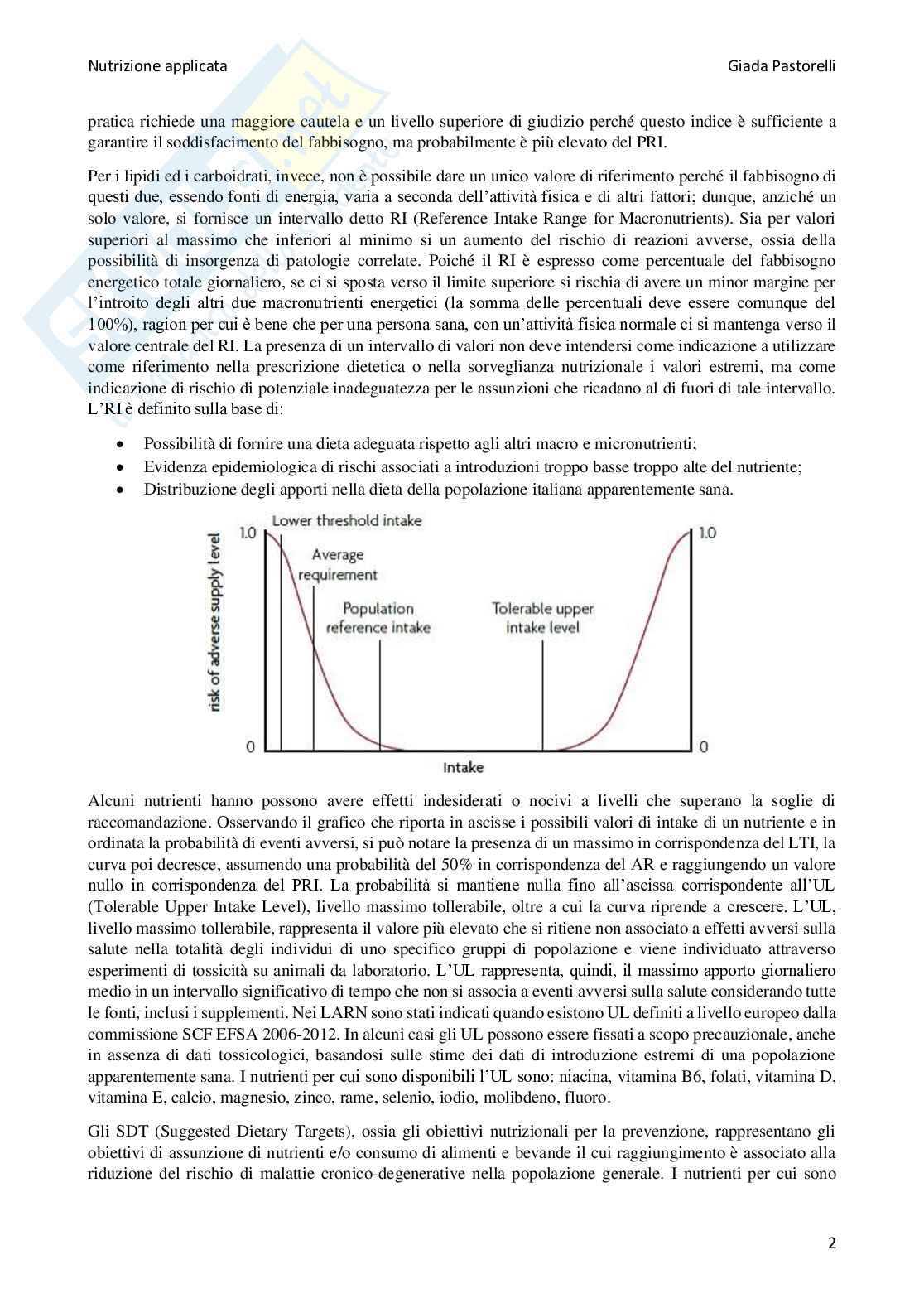 Nutrizione applicata Pag. 2