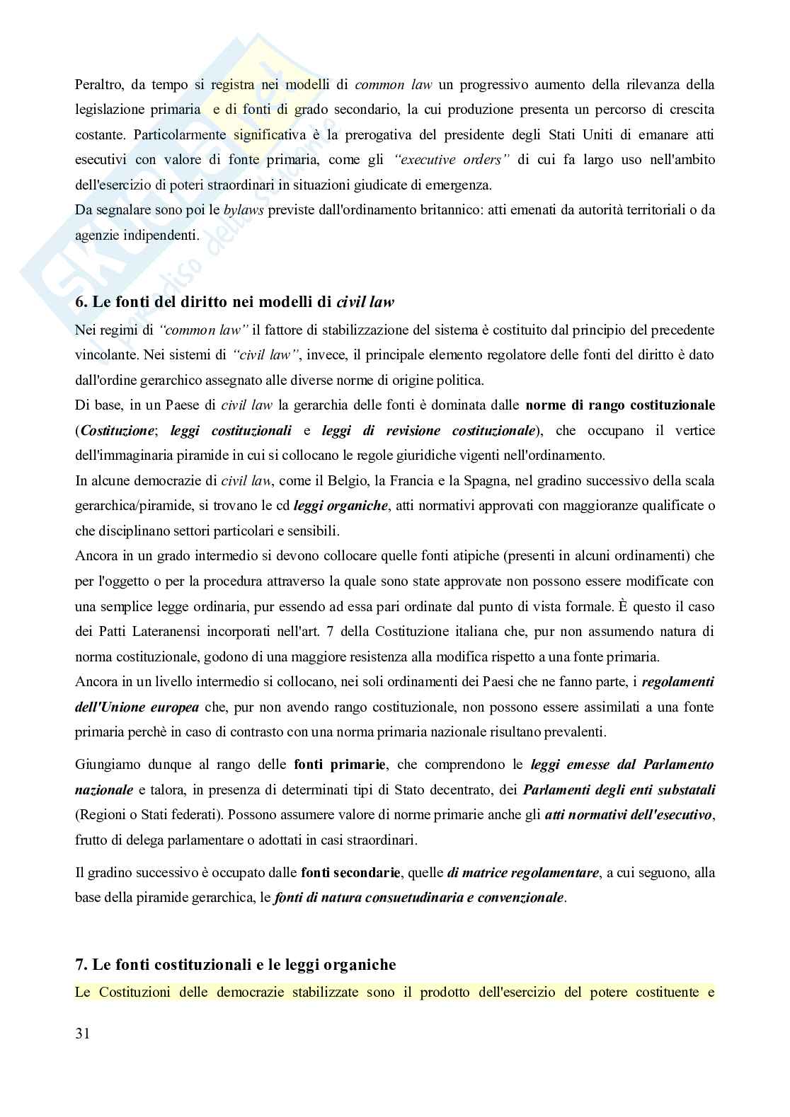 Riassunto esame Diritto privato comparato, Prof. Martinelli Claudio, libro consigliato Diritto pubblico comparato - Le democrazie stabilizzate (2^edizione, 2022), Frosini Pag. 31