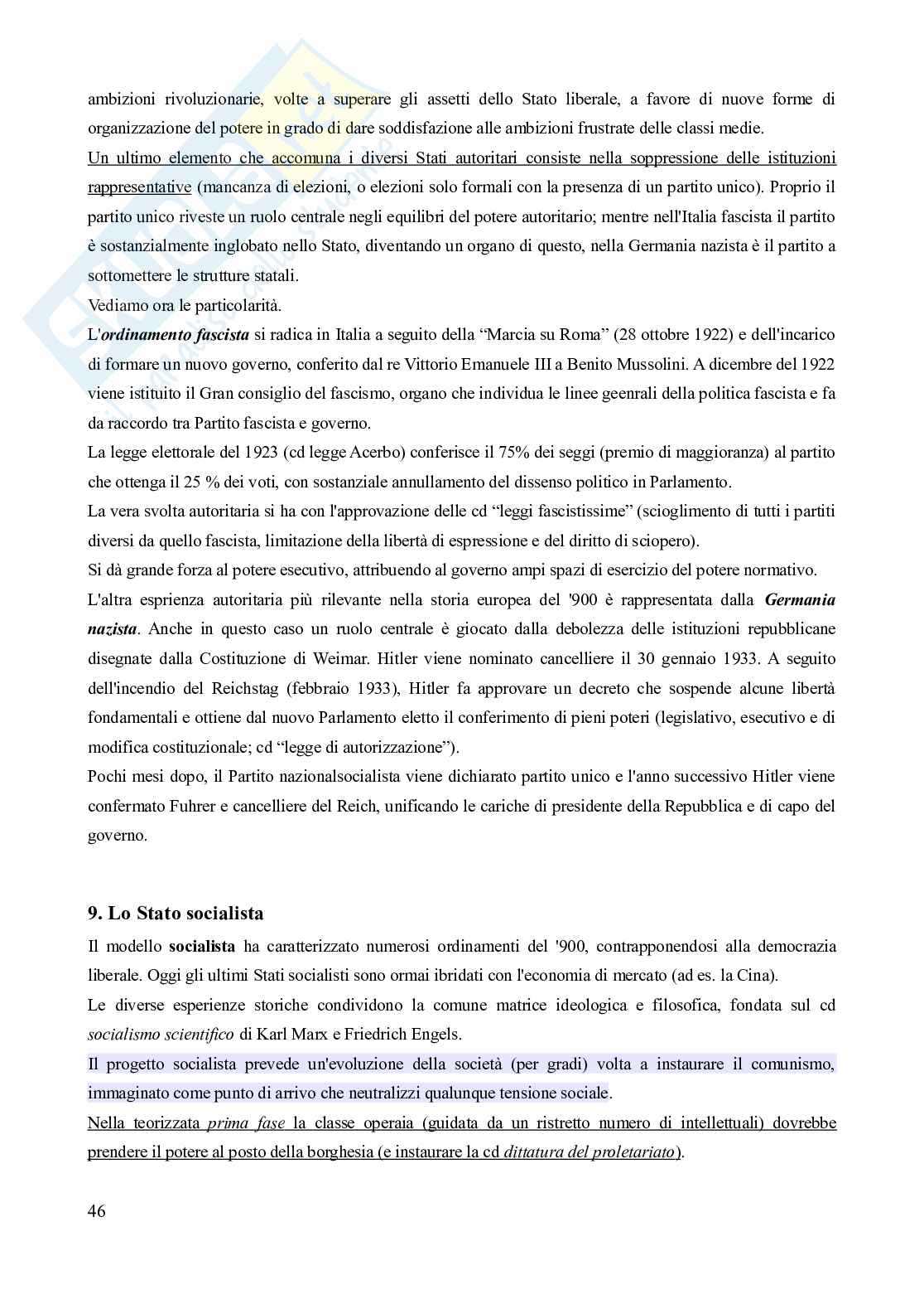 Riassunto esame Diritto privato comparato, Prof. Martinelli Claudio, libro consigliato Diritto pubblico comparato - Le democrazie stabilizzate (2^edizione, 2022), Frosini Pag. 46