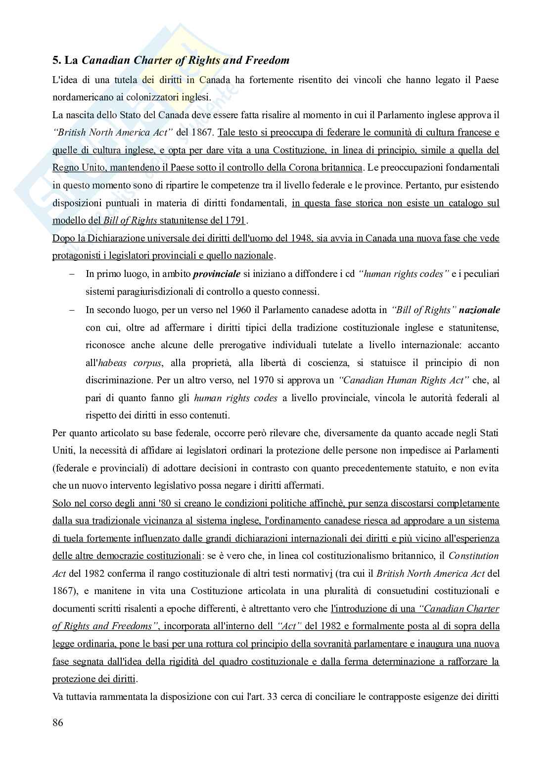 Riassunto esame Diritto privato comparato, Prof. Martinelli Claudio, libro consigliato Diritto pubblico comparato - Le democrazie stabilizzate (2^edizione, 2022), Frosini Pag. 86