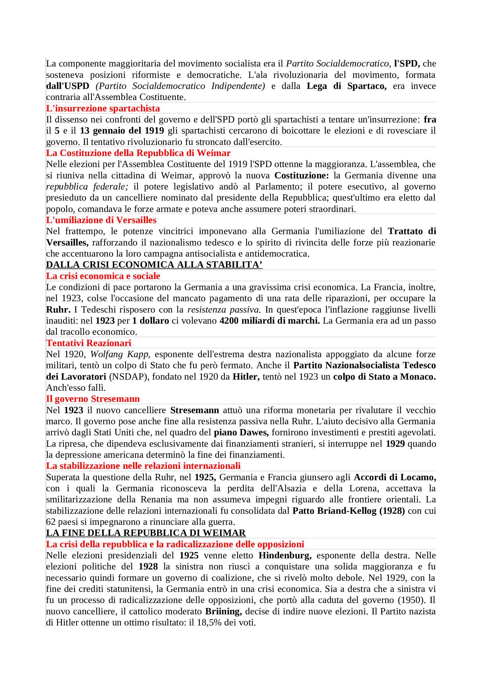 Storia contemporanea - Appunti Pag. 21