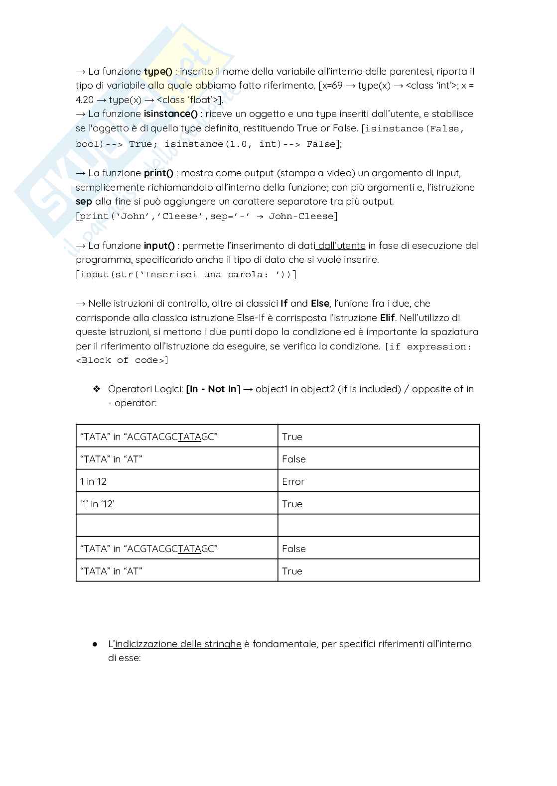 Appunti - Schematizzazione - Laboratorio di bioingegneria informatica Pag. 2