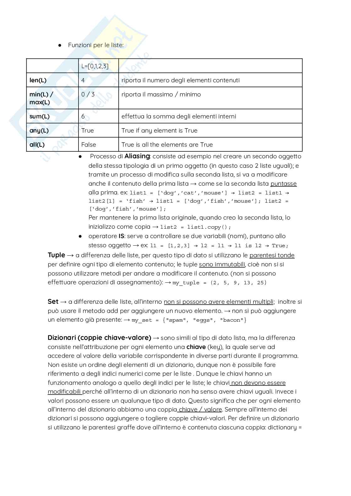 Appunti - Schematizzazione - Laboratorio di bioingegneria informatica Pag. 6