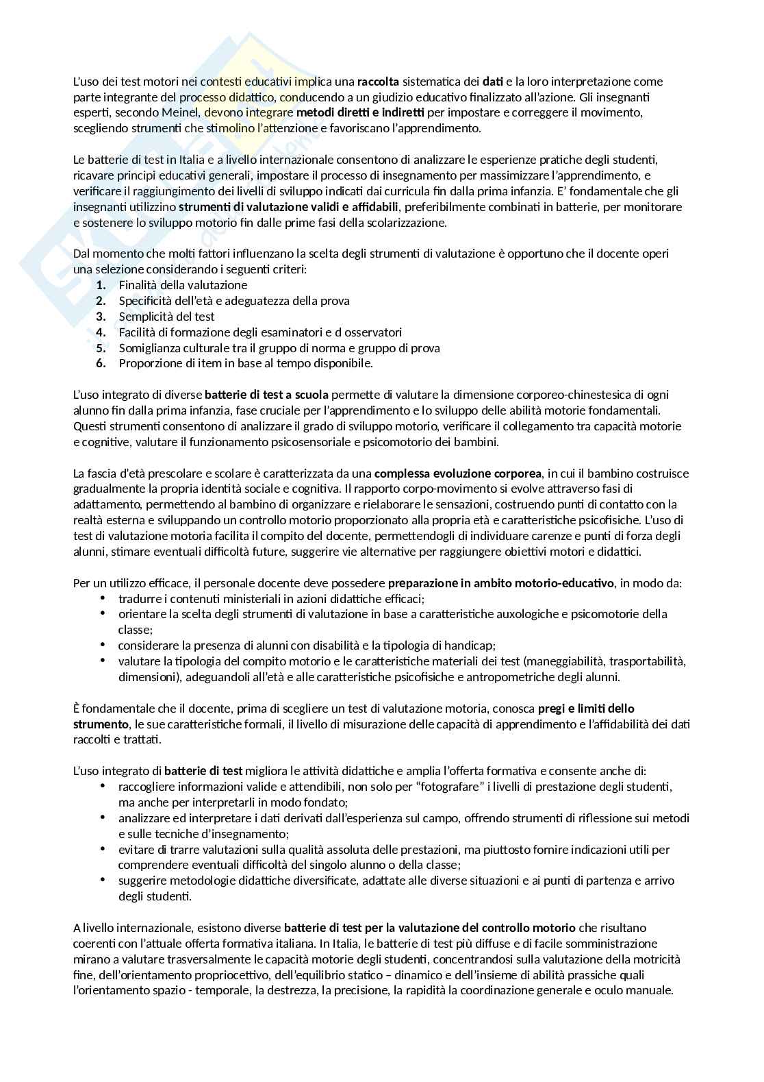 Didattica attività motoria e rieducazione funzionale Pag. 2