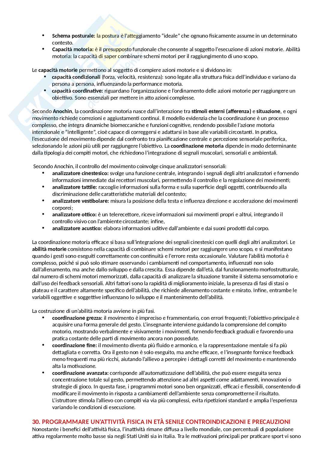 Didattica attività motoria e rieducazione funzionale Pag. 71