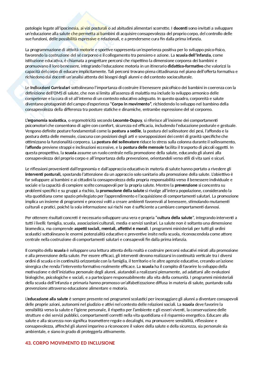 Didattica attività motoria e rieducazione funzionale Pag. 86