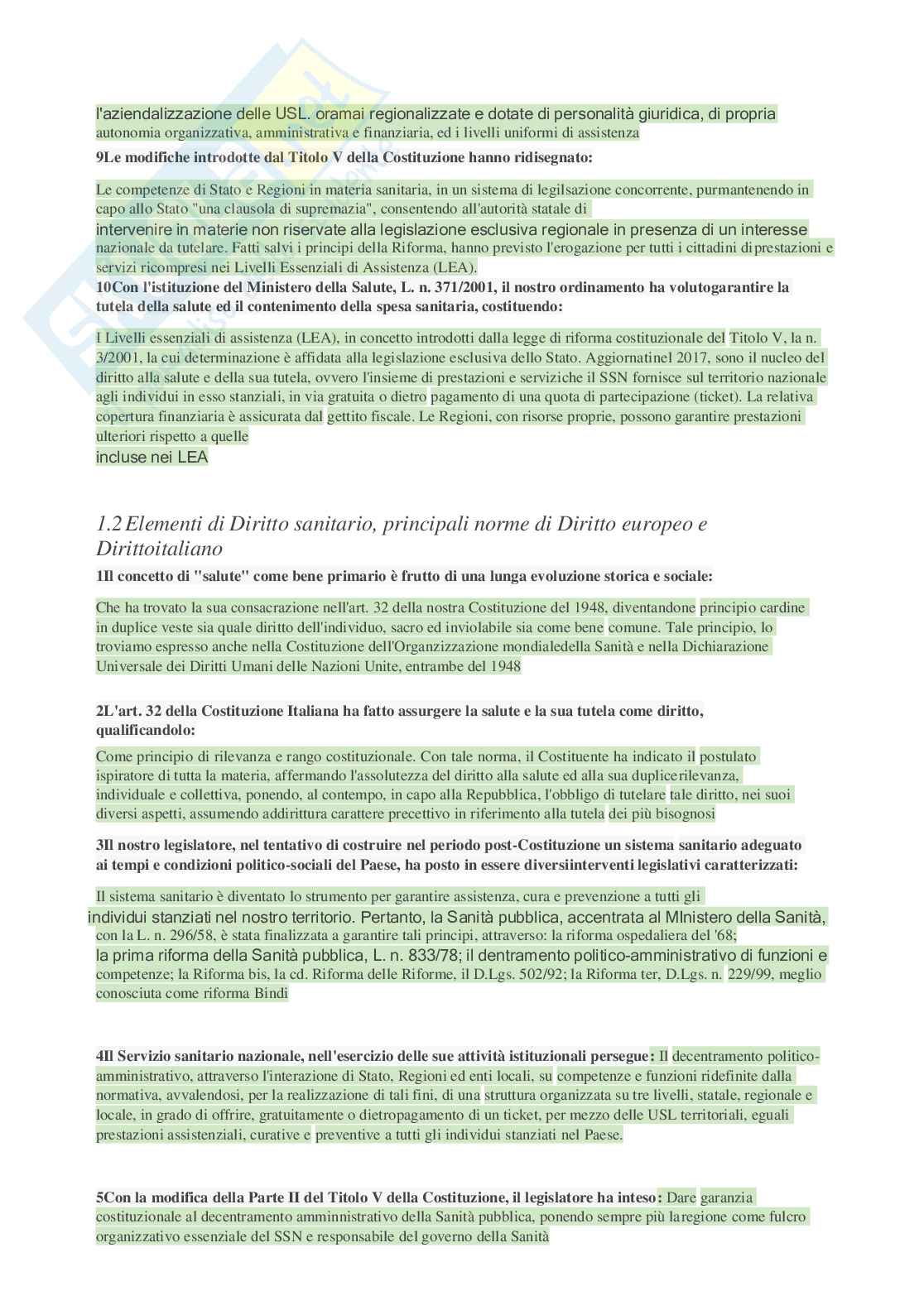 Paniere Master in Management per le funzioni di coordinamento delle professioni sanitarie Pag. 2