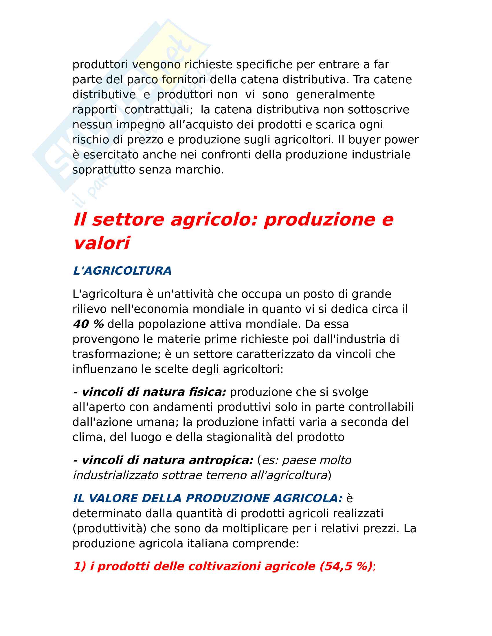 economia agroalimentare Pag. 6
