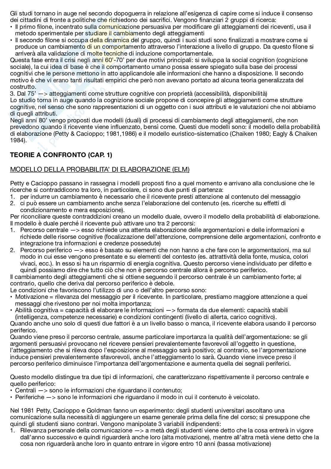 Appunti esame Psicologia della persuasione  Pag. 2