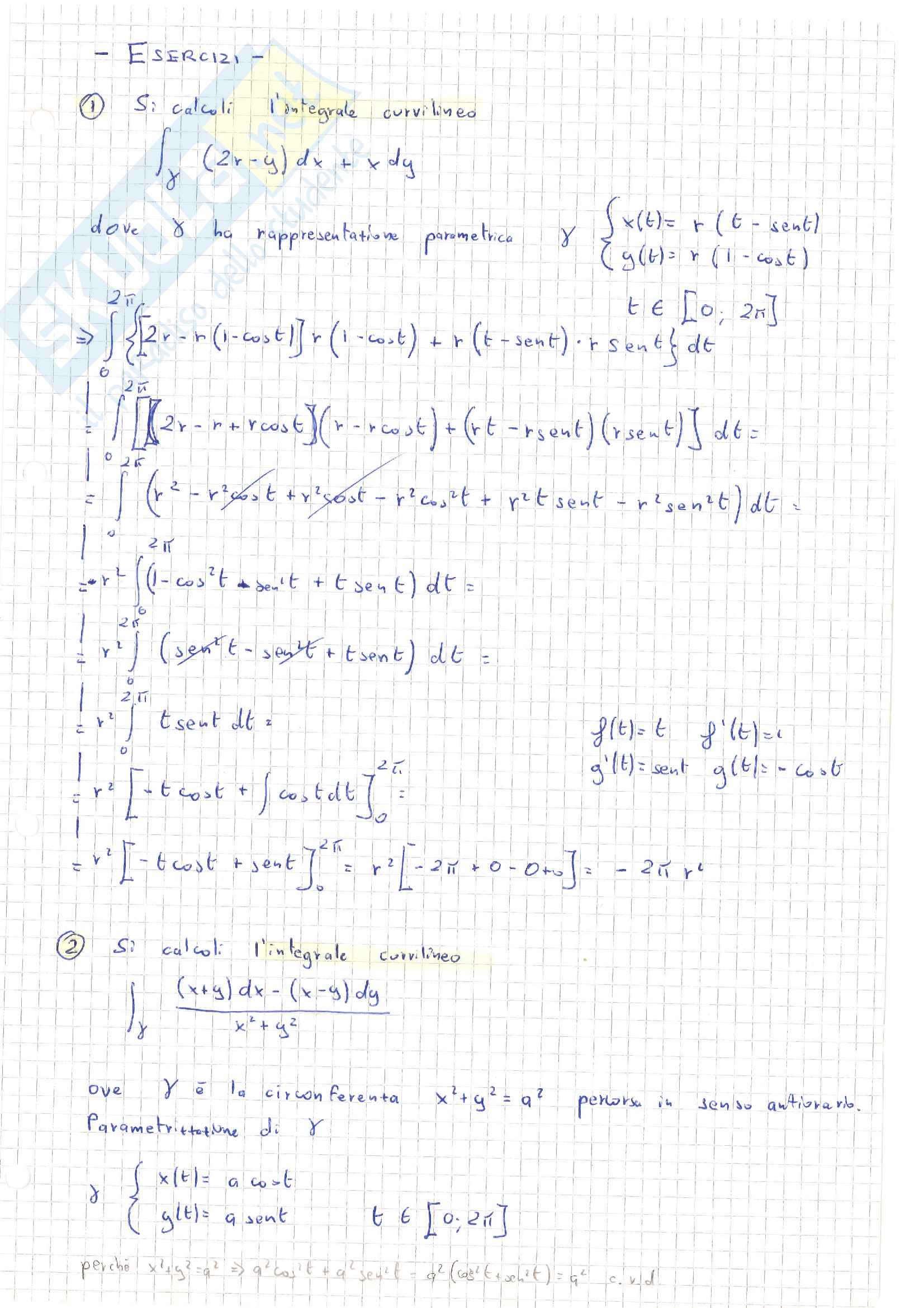 Esercizi Di Analisi 1 Per Ingegneria